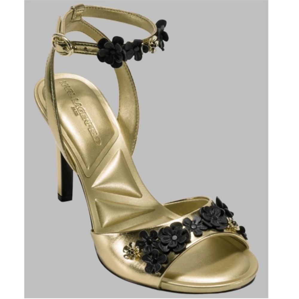 KARL LAGERFELD Kallie Ankle Strap sandal heels size 7